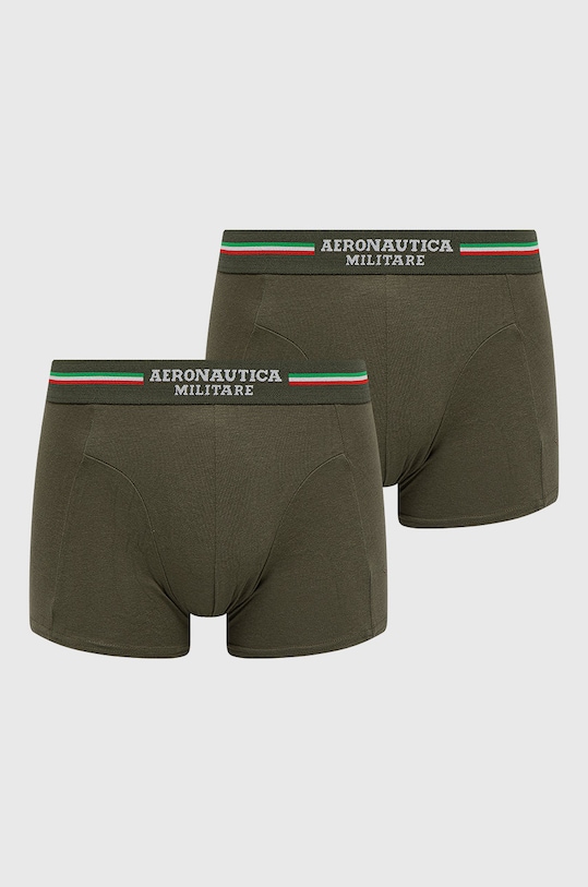 Боксеры Aeronautica Militare (2-pack) трикотаж зелёный AM1UBX001