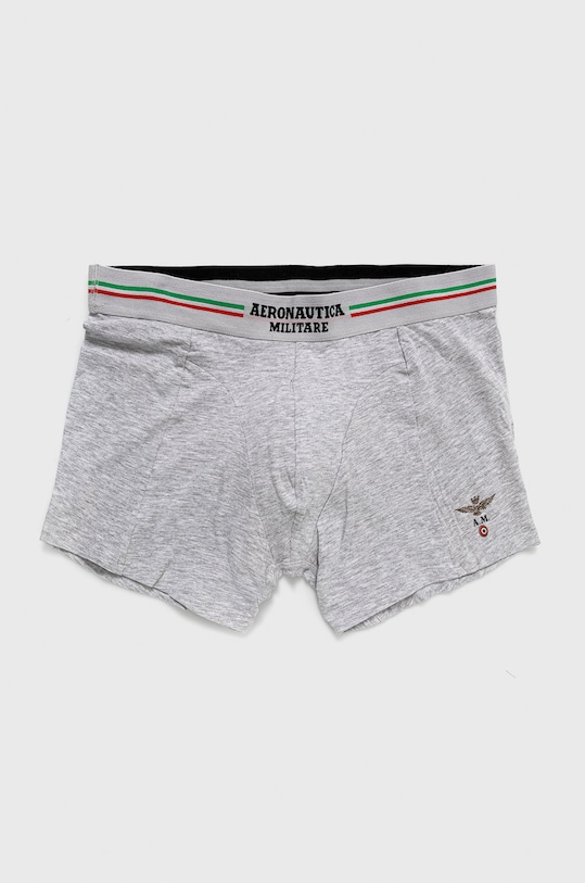 Boxerky Aeronautica Militare (2-pak) pletenina sivá AM1UBX002