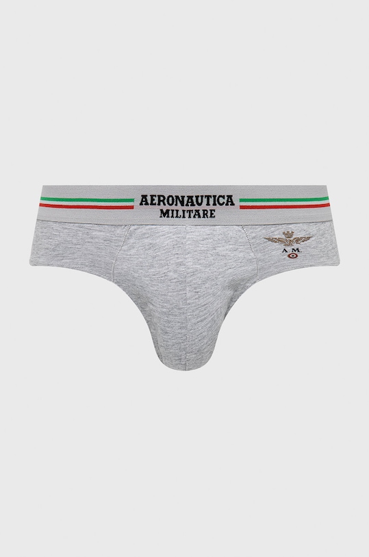 Aeronautica Militare Slipy (2-pack) AM1USL001 szary SS21