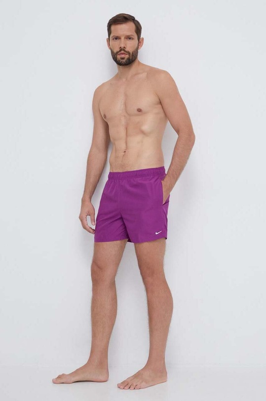 Plavkové šortky Nike Planet friendly fialová NESSA560