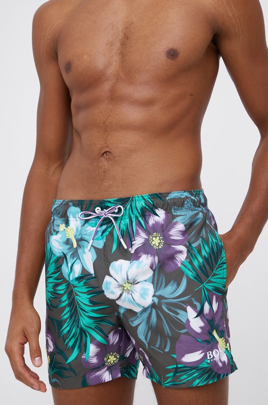 Plavkové šortky Boss zelená 50434634