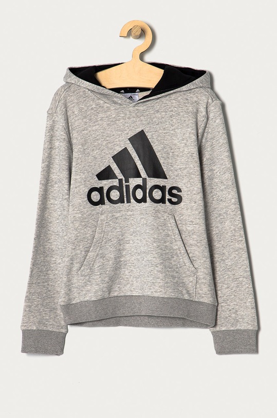 adidas Bluza dziecięca GN4019 z kapturem szary GN4019
