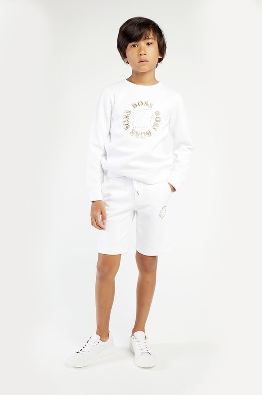 Boss - Bluza copii print alb J25L39.114.150