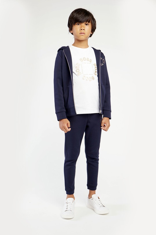 Boss - Bluza copii print bleumarin J25L46.114.150