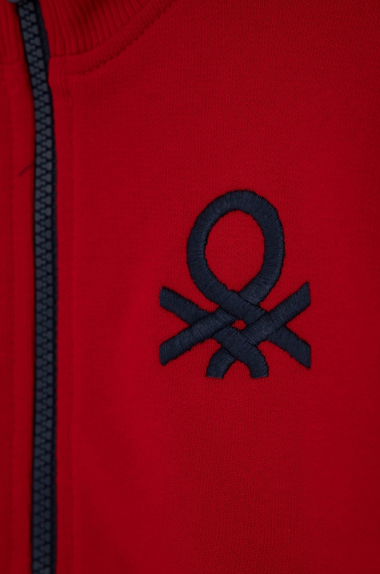 CHLAPEC Dětská bavlněná mikina United Colors of Benetton 3J68C5196.110.170 červená