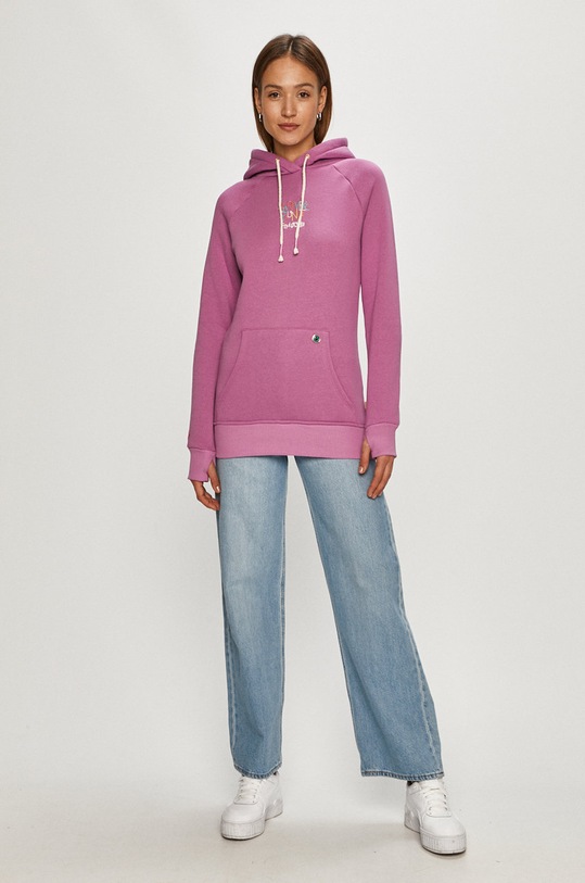 Femi Stories bluza bawełniana TILL.VLT fioletowy SS21