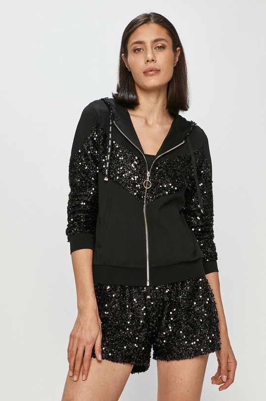 Liu Jo - Bluza TA1051.J6144 z elastanem czarny TA1051.J6144