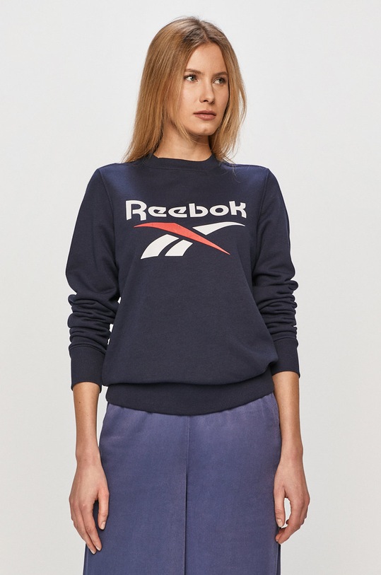 Reebok - Mikina GI6681 s elastanom tmavomodrá GI6681