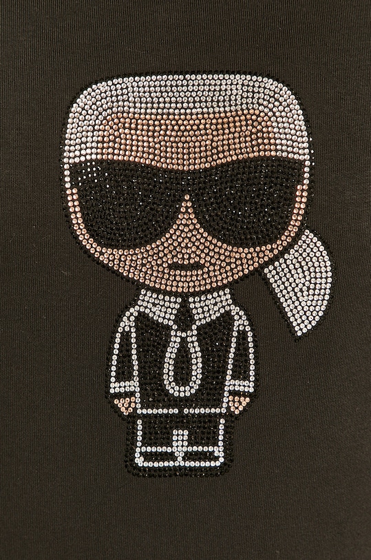 Karl Lagerfeld - Bluza bawełniana 210W1822 210W1822 czarny