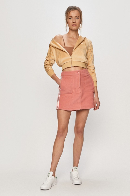 adidas Originals - Mikina H18826 s kapucňou béžová H18826