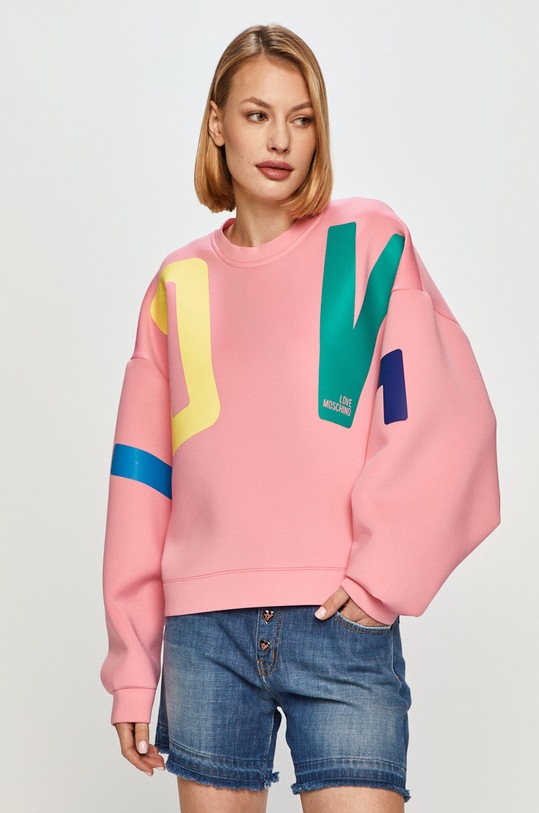 Love Moschino - Mikina ružová W.6.431.01.E.2225