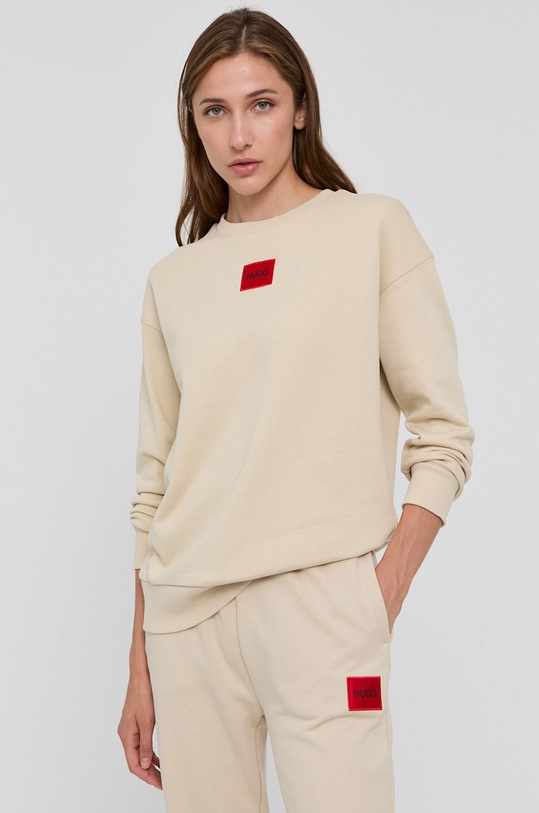 HUGO bluza bawełniana 50455971 50455971 beżowy AA00