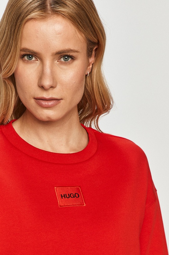 HUGO bluza bawełniana 50455971 50455971 czerwony