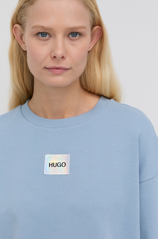 HUGO bluza bawełniana 50455971 niebieski 50455971