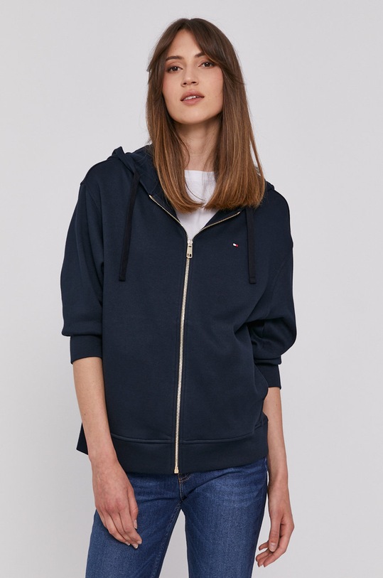 Mikina Tommy Hilfiger s kapucí námořnická modř WW0WW30465.4891