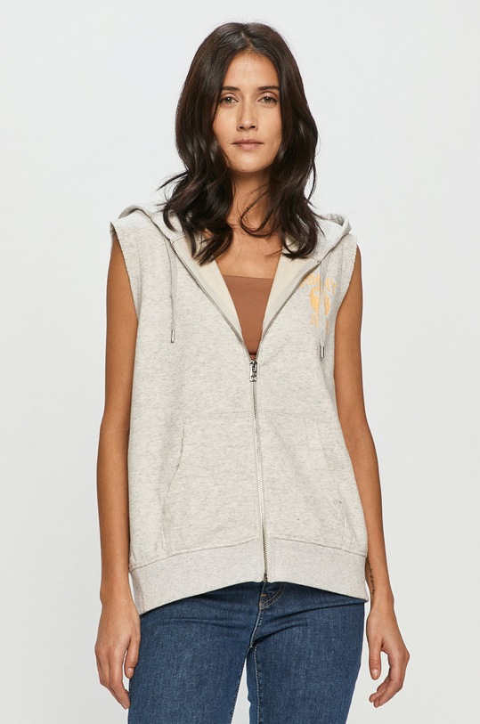 Tommy Jeans - Mikina s kapucňou sivá DW0DW09799.4891