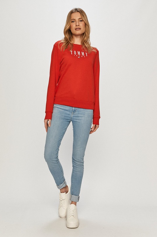 Tommy Jeans - Mikina DW0DW09918.4891 červená SS21