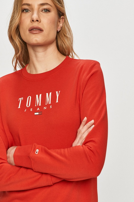 Tommy Jeans - Mikina červená DW0DW09918.4891
