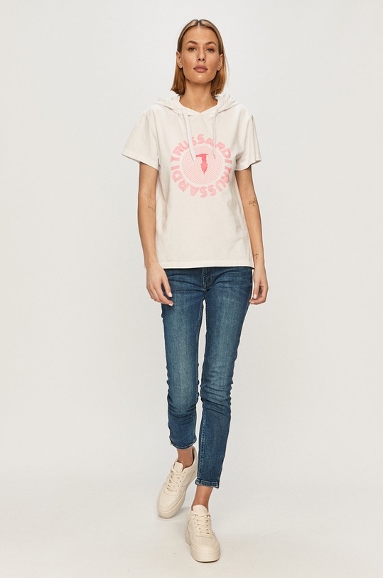Trussardi Jeans - Тениска 56T00385.1T005264 бял AA00