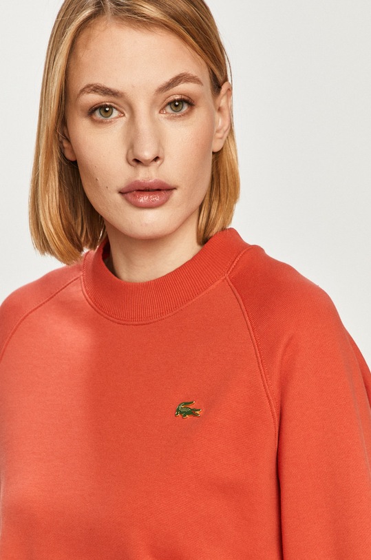 Bavlněná mikina Lacoste červená SF9428