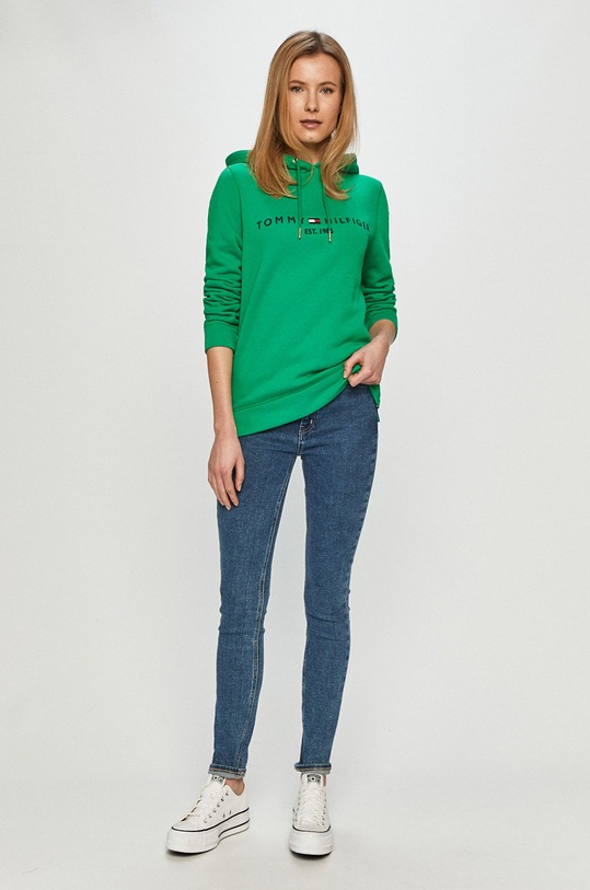 Tommy Hilfiger - Bluza WW0WW26410.4891 verde SS21