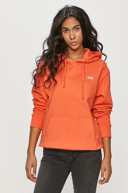 Vans - Hanorac de bumbac uni portocaliu VN0A5AR4LM31
