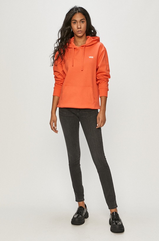 Vans - Hanorac de bumbac VN0A5AR4LM31 portocaliu SS21