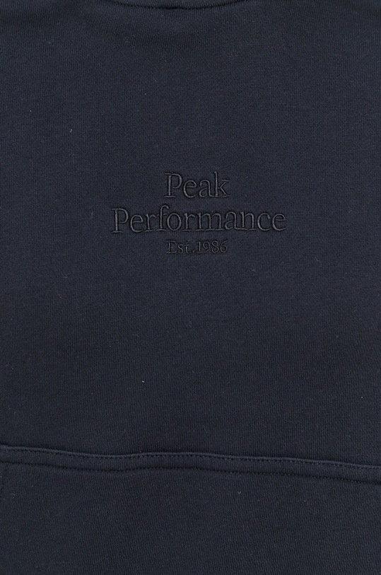 Bavlnená mikina Peak Performance G75612050 čierna