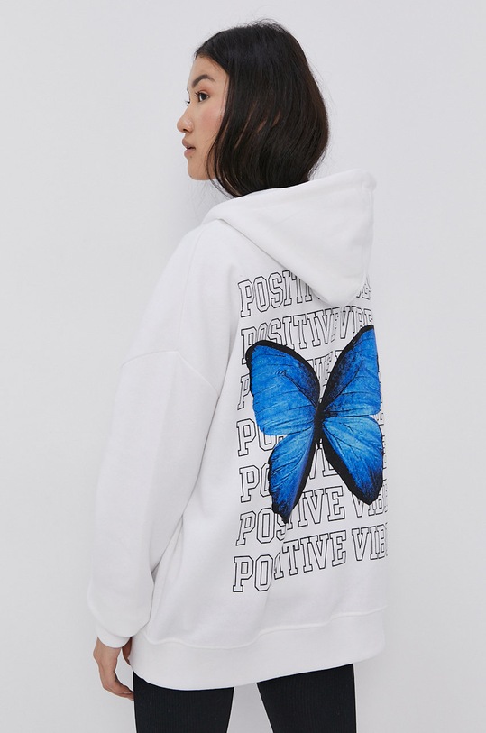 Mikina Tally Weijl bílá SSWCOHUNNY4