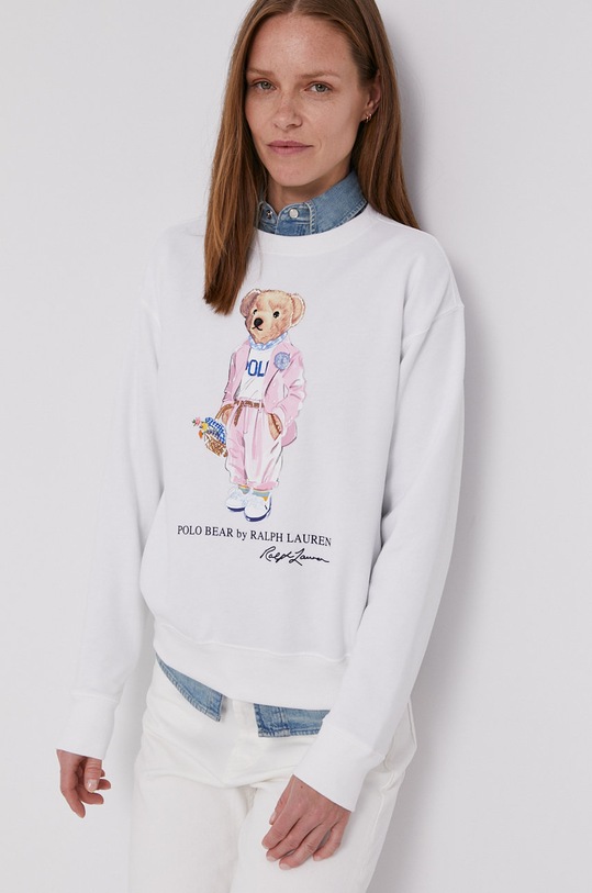 Polo Ralph Lauren Bluză print alb 211838099001