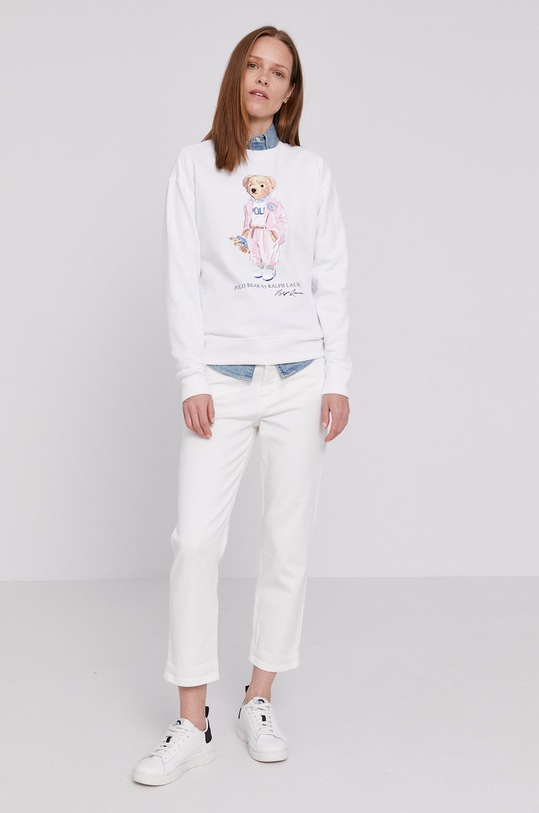Polo Ralph Lauren Bluză 211838099001 alb SS21
