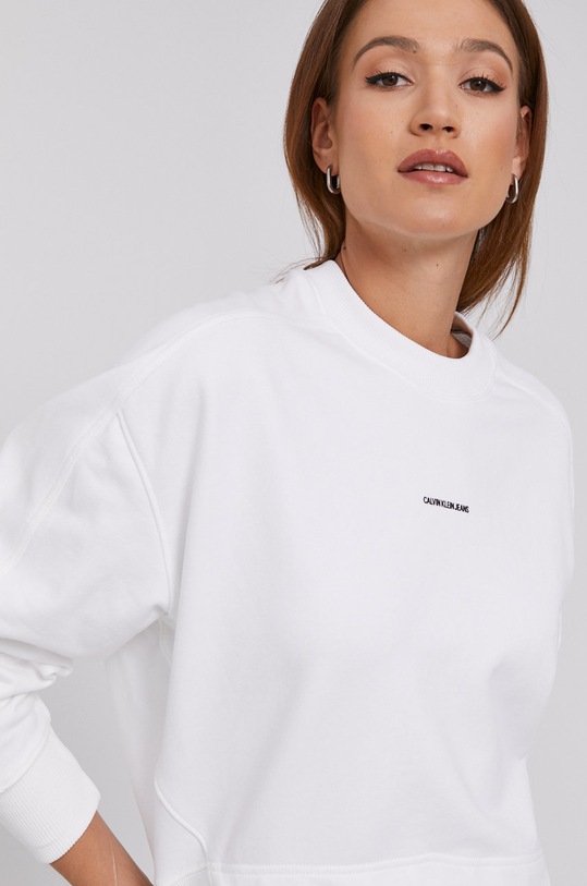 Calvin Klein Jeans Bluza J20J215463.4891 biały J20J215463.4891