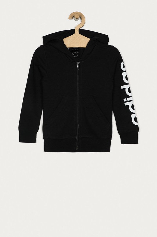 adidas - Dětská mikina 104-170 cm EH6124 s kapucí černá EH6124