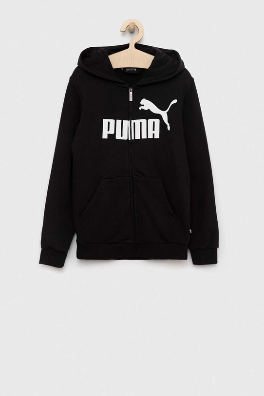 Puma bluza dziecięca z kapturem czarny 586968