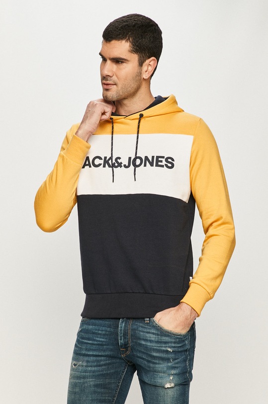 Jack & Jones - Mikina s kapucí žlutá 12172344