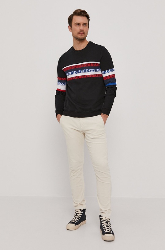 Bavlnená mikina Guess M1RQ53.KAD61 čierna SS21