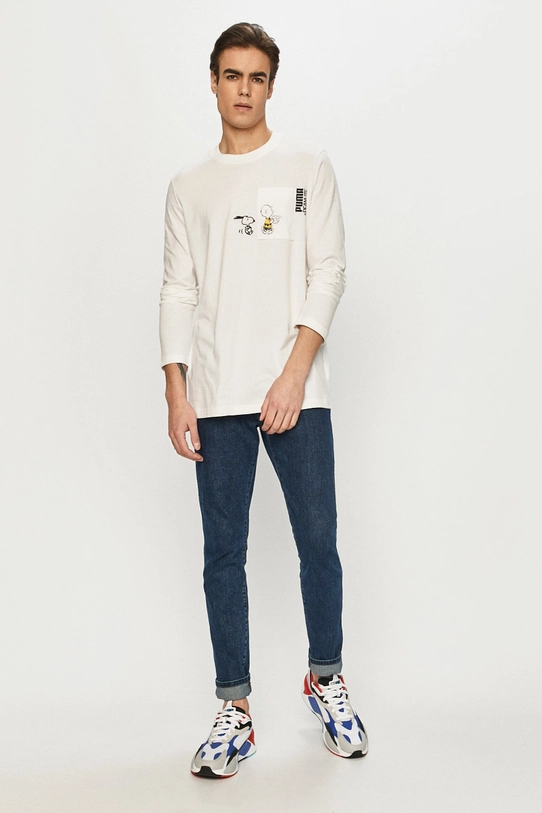 Clothing Puma longsleeve shirt x Peanuts LS 530613 white