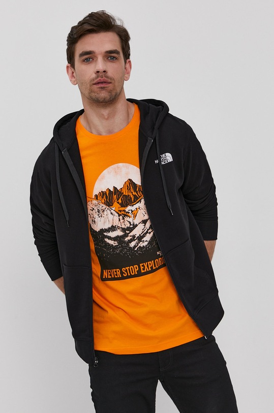 Βαμβακερή μπλούζα The North Face βαμβάκι μαύρο NF00CEP7JK31