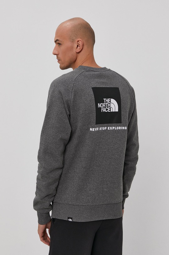 Mikina The North Face bez kapucne sivá NF0A4SZ9DYY1