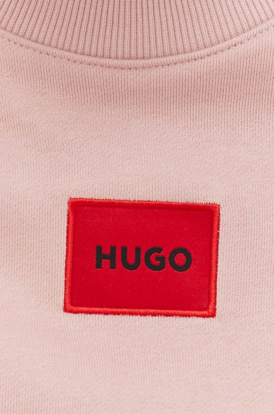 Βαμβακερή μπλούζα HUGO 50447964 ροζ