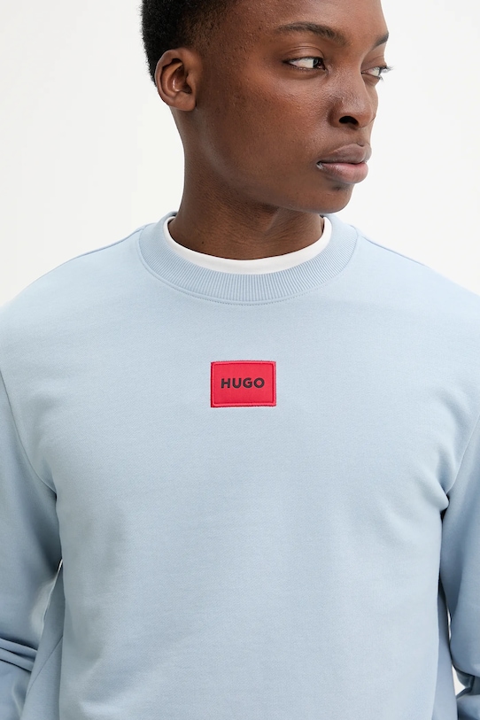 Bavlněná mikina HUGO modrá 50447964