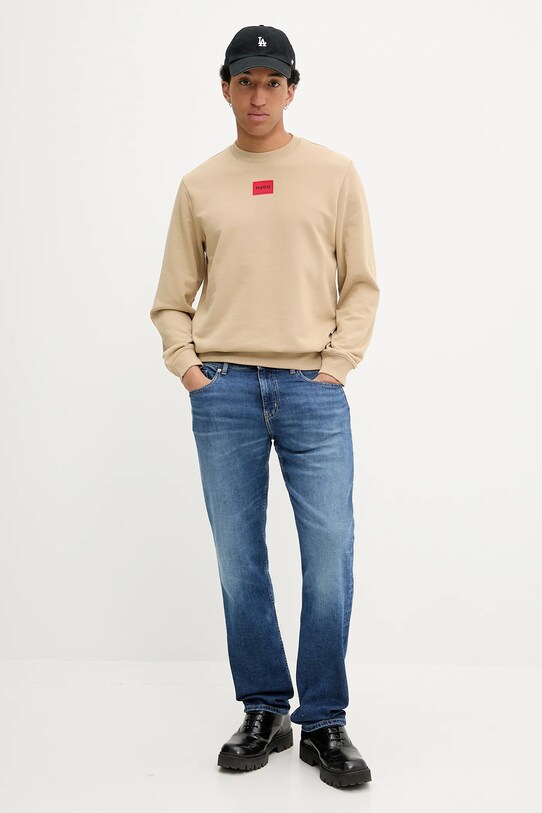 HUGO pamut melegítőfelső 50447964 zöld AW25