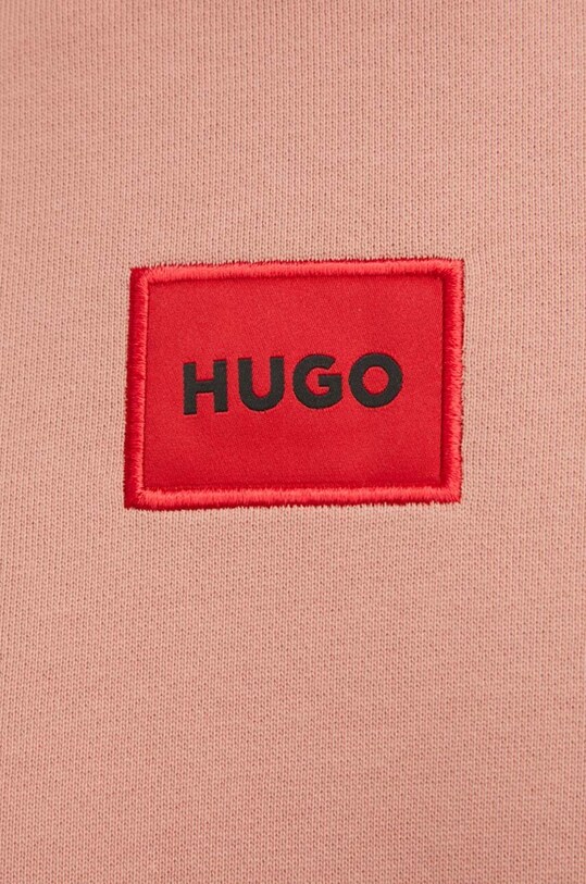 Βαμβακερή μπλούζα HUGO 50447964 ροζ