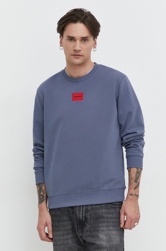 HUGO hanorac de bumbac Diragol212 imprimeu albastru 50447964