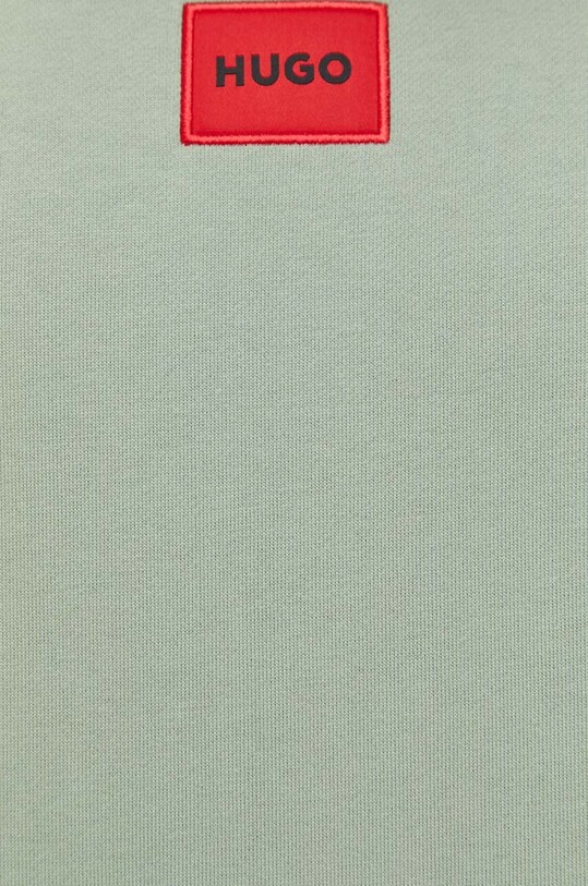 HUGO bluza bawełniana 50447964 zielony