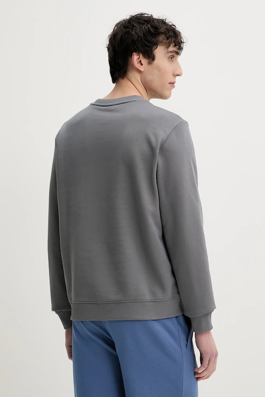 Βαμβακερή μπλούζα HUGO 50447964 γκρί AW25