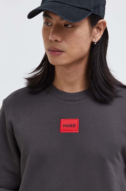 HUGO bluza bawełniana szary 50447964
