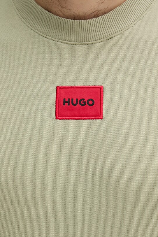 HUGO hanorac de bumbac verde 50447964