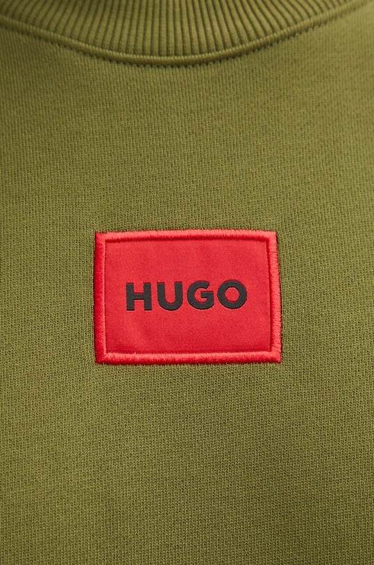 HUGO bluza bawełniana 50447964 zielony
