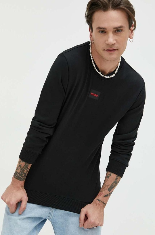 HUGO bluza bawełniana czarny 50447964
